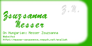 zsuzsanna messer business card